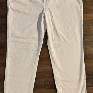 STYLE & CO Women's 16P White 98% Cotton Stretch Denim Jeans Straight Slim Leg